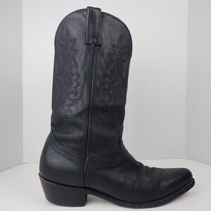 Durango Men’s Black Western Leather Cowboy Boots 12D Made In USA
